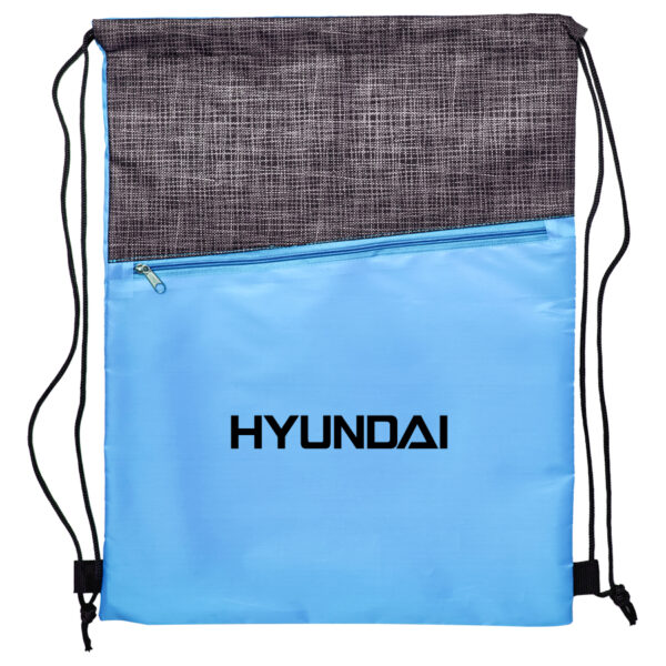 Crosshatch Drawstring Bag - Image 3