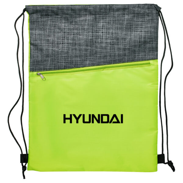 Crosshatch Drawstring Bag - Image 4