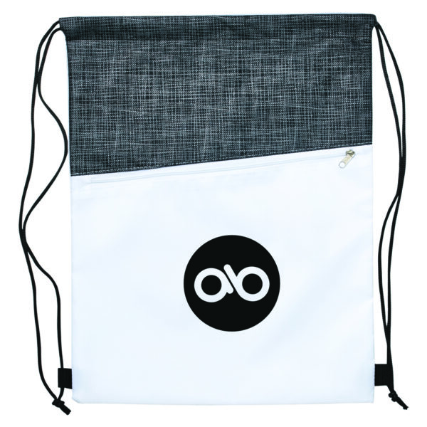 Crosshatch Drawstring Bag - Image 7