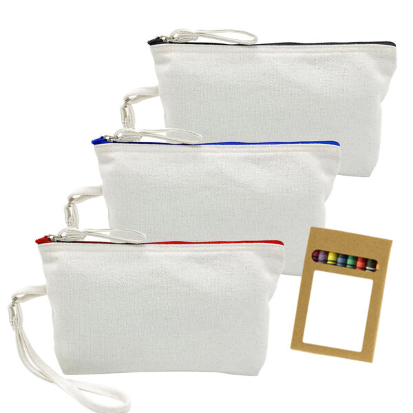 Colouring Canvas Cosmetic Bag - Image 2