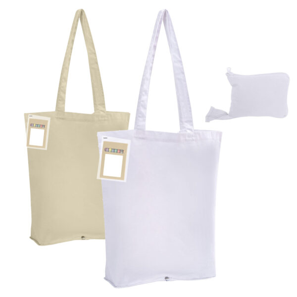 Colouring Foldable Calico Bag - Image 2