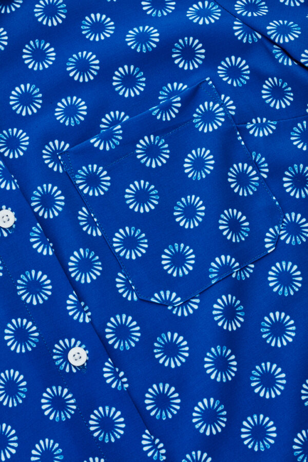 Womens Florence Daisy Print Short Sleeve Shirt - Image 18