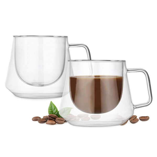 Diamond Glass Coffee Cup - Image 2