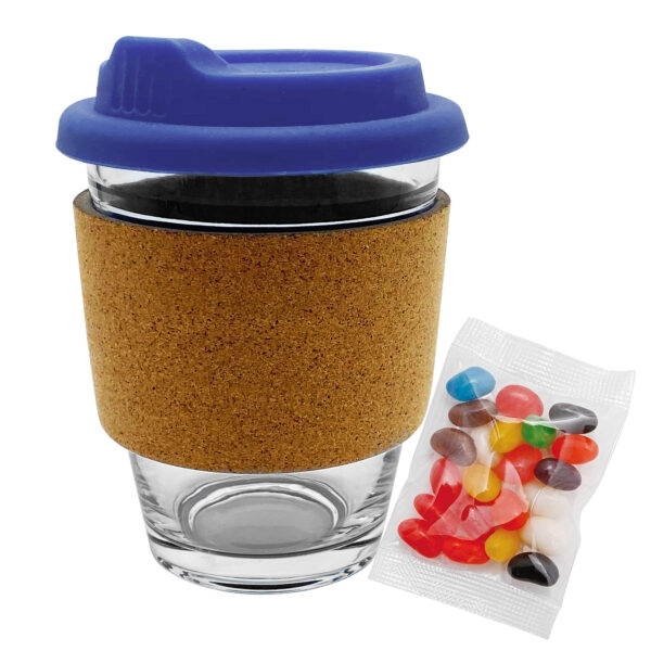 Jelly Bean In Cork Band Glass Coffee Cup - Image 10