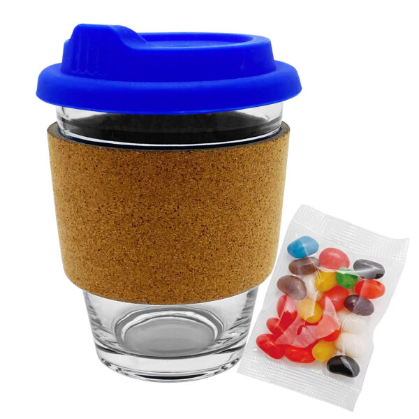 Jelly Bean In Cork Band Glass Coffee Cup - Image 11