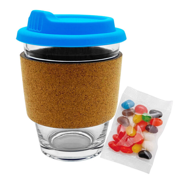 Jelly Bean In Cork Band Glass Coffee Cup - Image 12