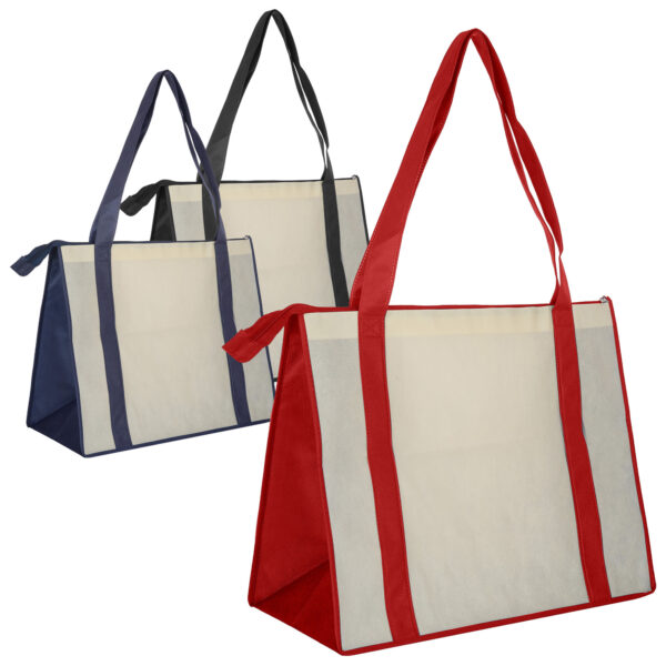 Non Woven Large Zipped Shopping Bag - Image 2