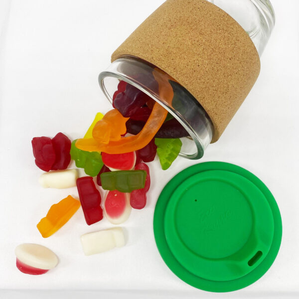 Jelly Party Mix in Cork Band Glass Coffee Cup - Image 15