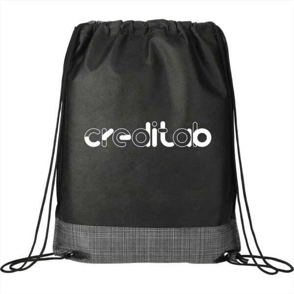 Crossweave Heat Sealed Drawstring Bag - Image 3