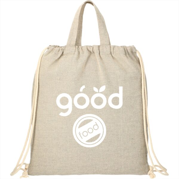 Recycled 4oz Cotton Drawstring Bag - Image 4