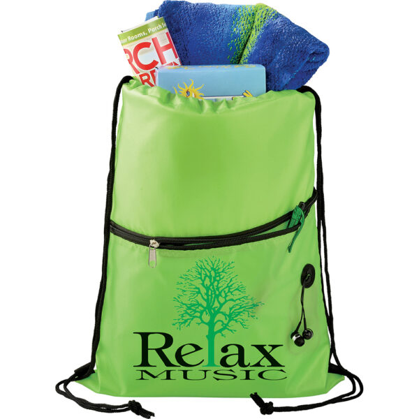 Insulated Zippered Drawstring Sportspack - Image 7