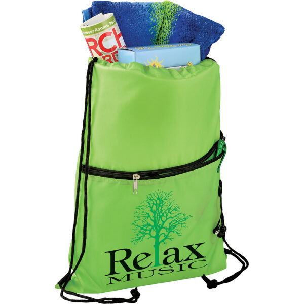 Insulated Zippered Drawstring Sportspack - Image 9