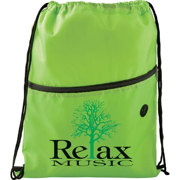 Insulated Zippered Drawstring Sportspack - Image 10