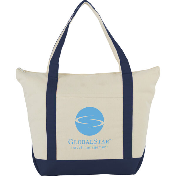 Zippered Cotton Tote 37L - Image 4