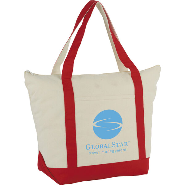 Zippered Cotton Tote 37L - Image 7
