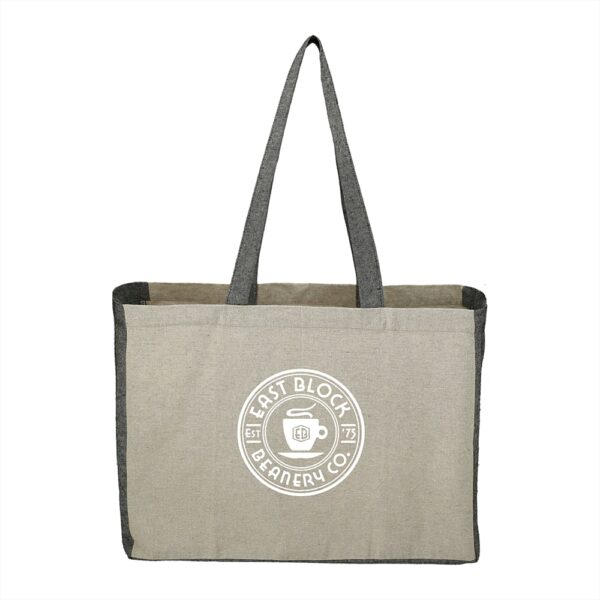 Recycled Cotton Contrast Side Shopper Tote 18L - Image 2