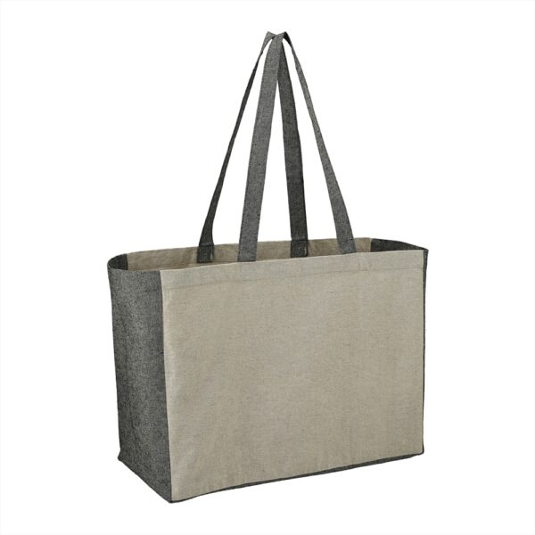 Recycled Cotton Contrast Side Shopper Tote 18L - Image 5