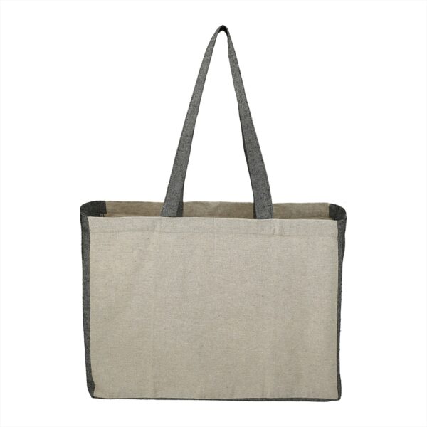 Recycled Cotton Contrast Side Shopper Tote 18L - Image 3