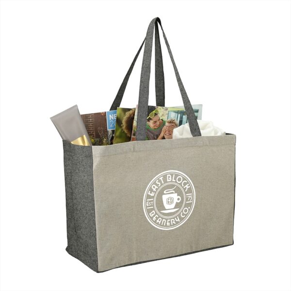 Recycled Cotton Contrast Side Shopper Tote 18L - Image 6