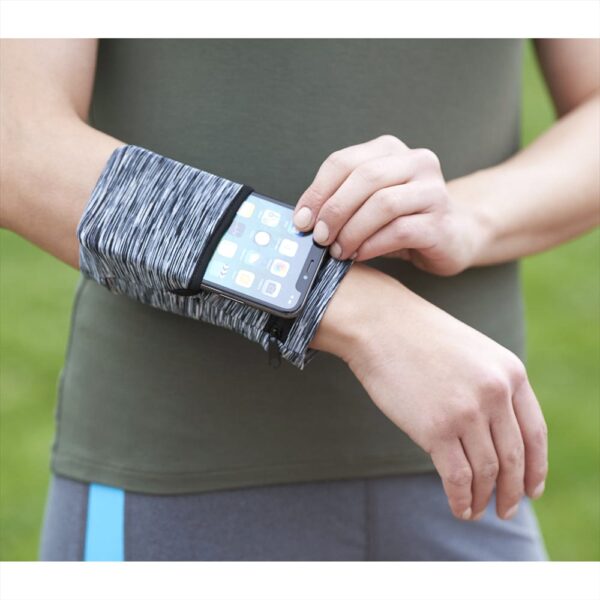 Cooling Heathered Wrist Band with Pocket - Image 2
