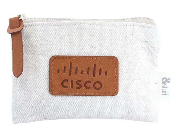 Calico Earphone Pouch 8.5cm x 13cm - Image 6