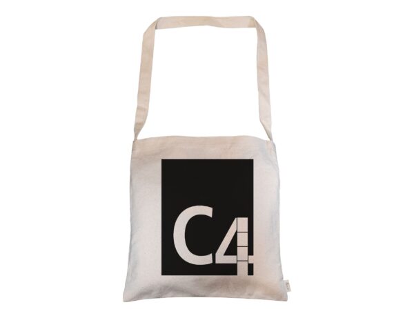 Calico Long Handle Shoulder Bag 38x38cm - Image 2