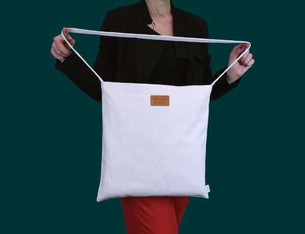 Calico Long Handle Shoulder Bag 38x38cm - Image 6