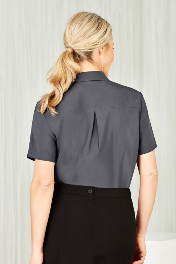 Womens Florence Plain Short Sleeve Shirt - Image 7