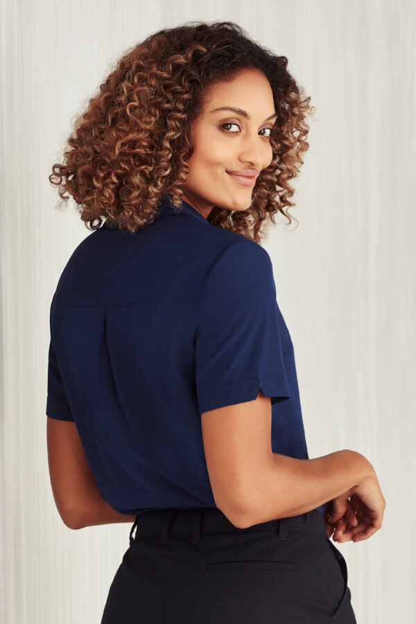 Womens Florence Plain Short Sleeve Shirt - Image 29