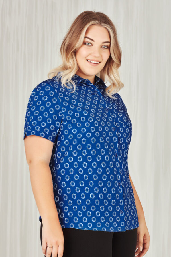 Womens Florence Daisy Print Short Sleeve Shirt - Image 16