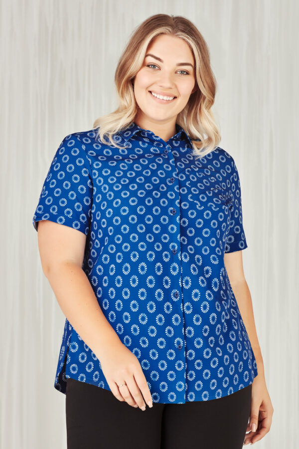 Womens Florence Daisy Print Short Sleeve Shirt - Image 17