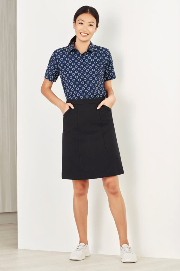 Womens Florence Daisy Print Short Sleeve Shirt - Image 5