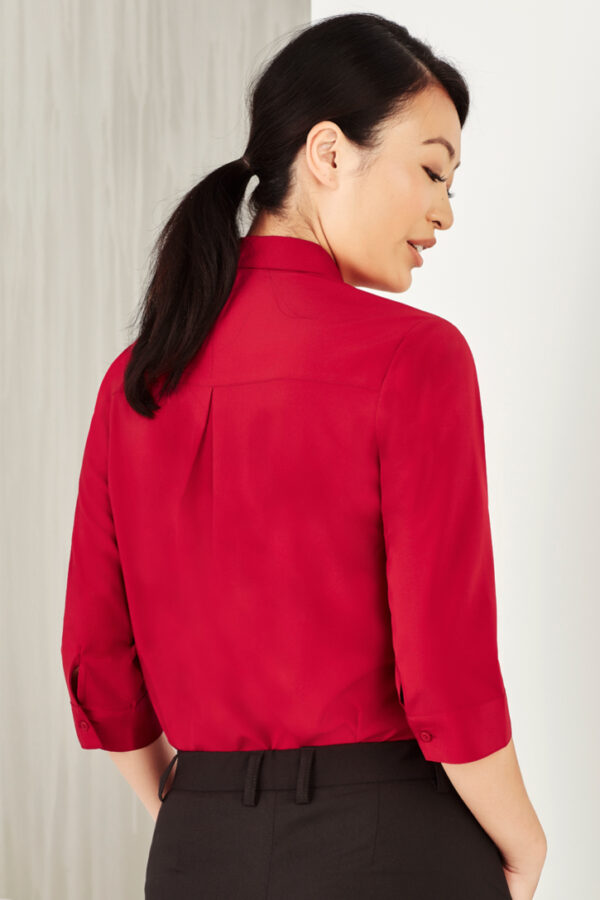 Womens Florence Plain 3/4 Sleeve Shirt - Image 15