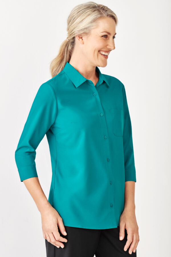 Womens Florence Plain 3/4 Sleeve Shirt - Image 10