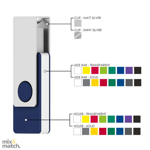 USB with Metal Clip 32GB - Image 2