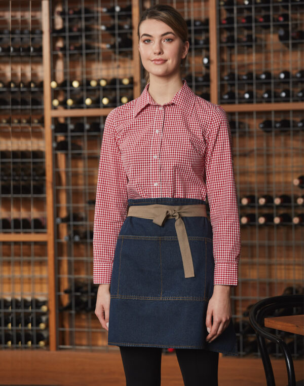 East Village Half Denim Apron - Image 2