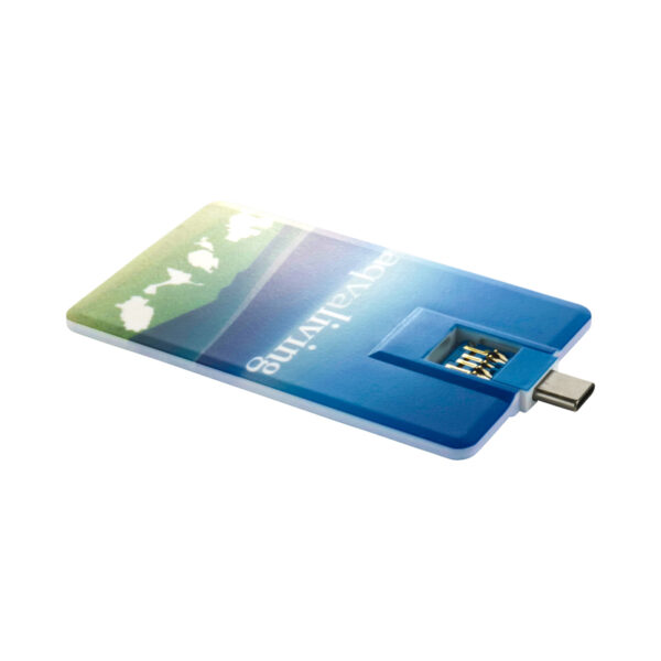 Slimline V Credit Card Type-C Flash Drive. - Image 5