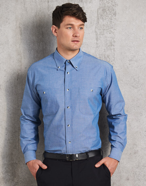 Men's Chambray Long Sleeve