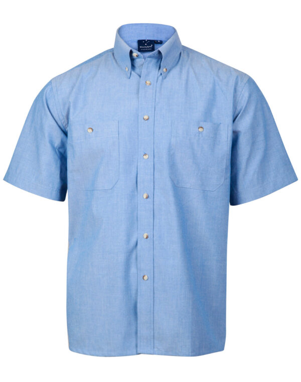 Men's Chambray Short Sleeve - Image 3