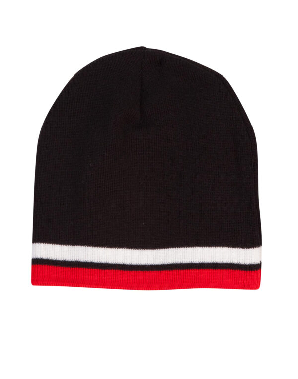 Contrast Stripe Beanie - Image 3