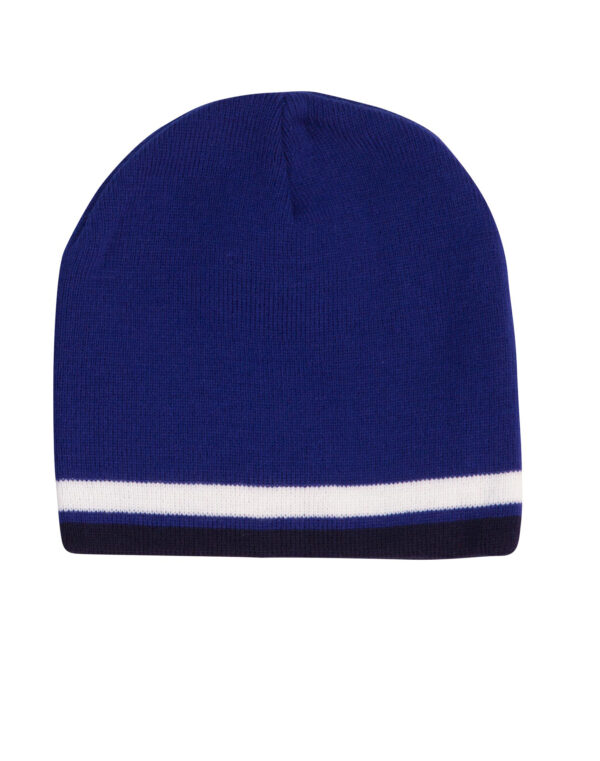 Contrast Stripe Beanie - Image 5