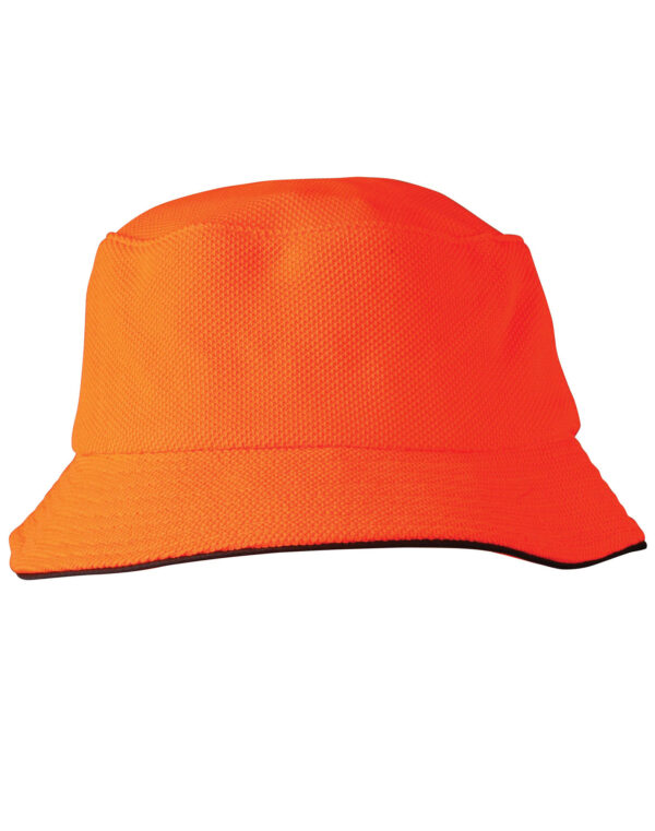 Pique Mesh With Sandwich Bucket Hat - Image 4