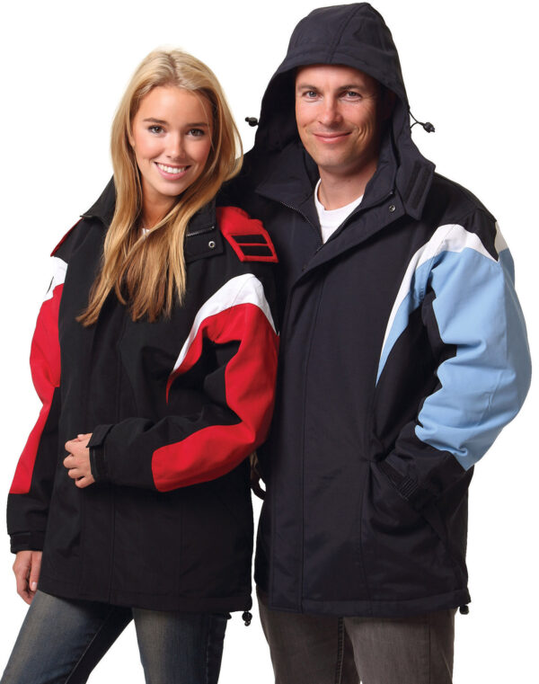 Bathurst Tri Colour Jacket With Hood Unisex - Image 2