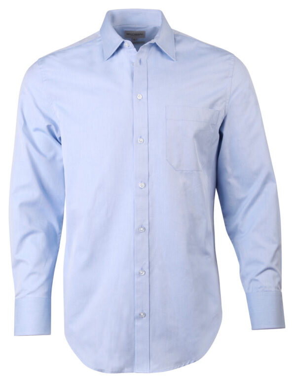 Men's Pinpoint Oxford Long Sleeve Shirt - Image 3