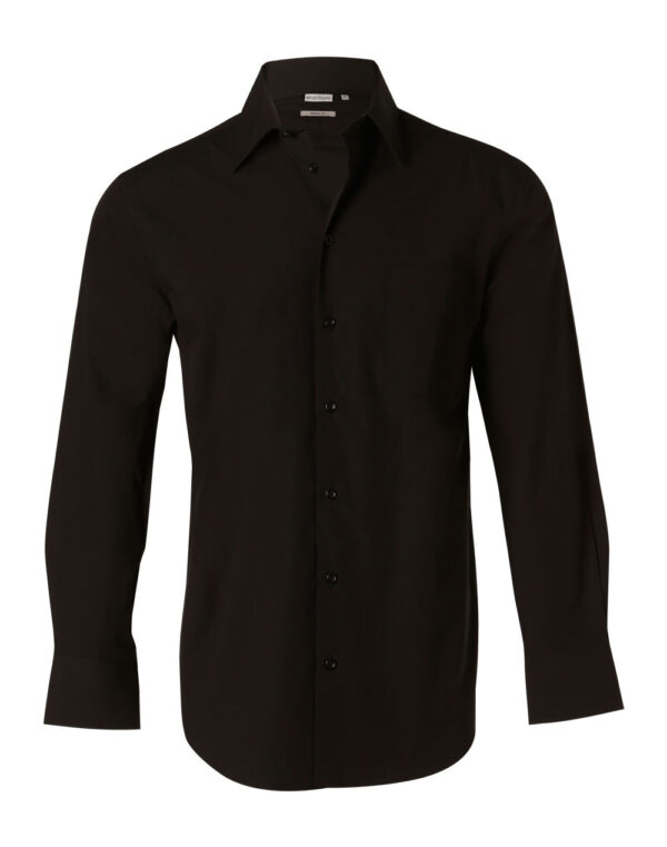 Men's Cotton/Poly Stretch Long Sheeve Shirt - Image 3