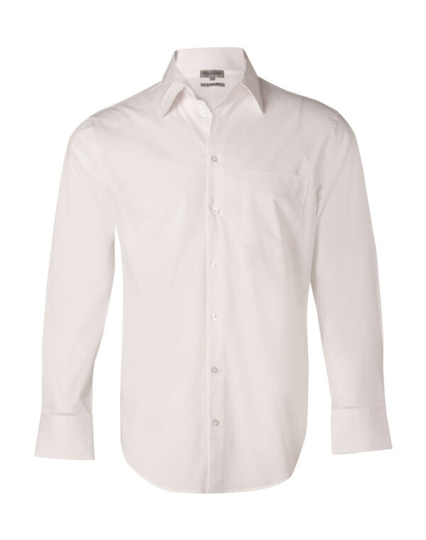 Men's Cotton/Poly Stretch Long Sheeve Shirt - Image 4