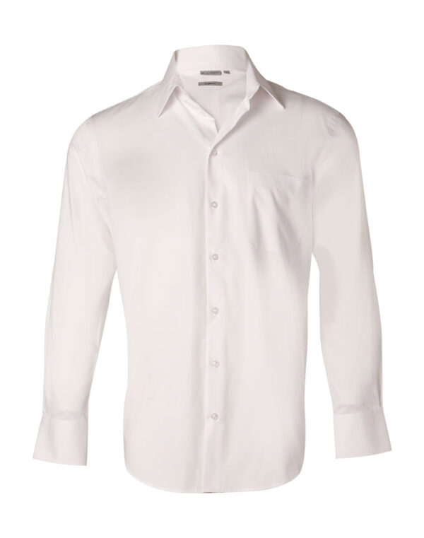 Men's Fine Twill Long Sleeve Shirt - Image 4