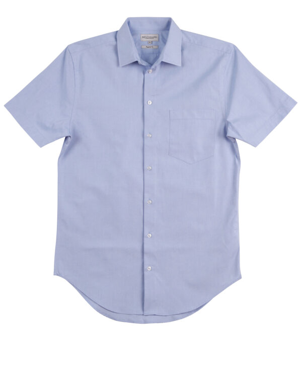 Men's Cvc Oxford Short Sleeve Shirt - Image 3