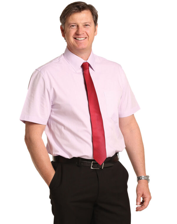 Men's Cvc Oxford Short Sleeve Shirt - Image 2