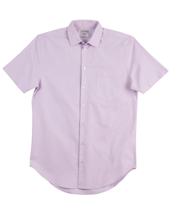 Men's Cvc Oxford Short Sleeve Shirt - Image 4